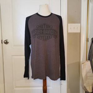 Harley Davidson Long Sleeve Baseball Tee